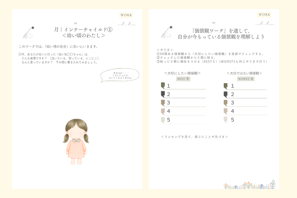 自己理解プログラム「種」ワークブック内容